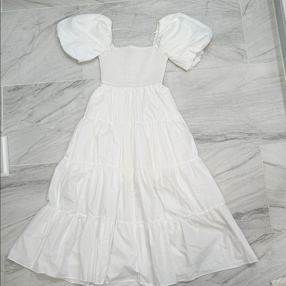 Entro Cream Smocked Detail Garment